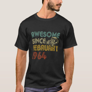 Camiseta Vintage Incrível desde fevereiro de 1964 58º Anive