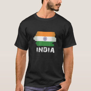 Camiseta Vintage Índia Bandeira Índia Esportes Índia Cidadã