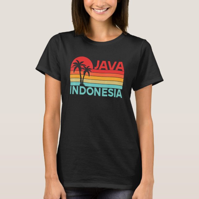 Camiseta Vintage Indonesia Vacage Viagem da Ásia Java (Frente)