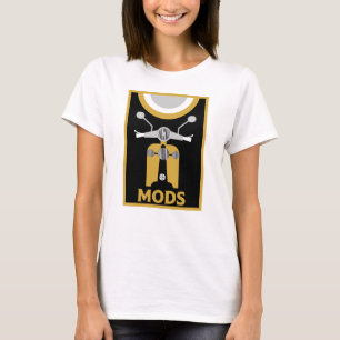 Camiseta Vintage Inspirou Os Mods E Rockers Britânicos