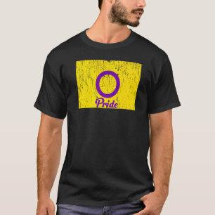 Camiseta Vintage Intersex Orgulho gay Rainbow Word