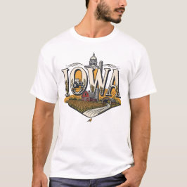 Camiseta Vintage Iowa State Pride Farm & Tractor Men's