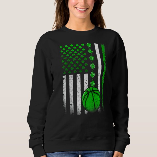 Camiseta Vintage Irish American Flag Basket (Frente)
