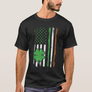 Camiseta Vintage Irish American Flag Santo Pat