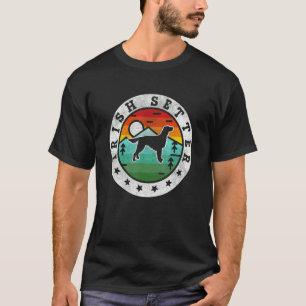 Camiseta Vintage Irish Setter Retro Dog Mãe Pai
