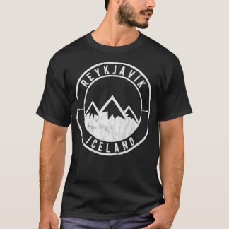 Camiseta Vintage Islândia com Glaciares