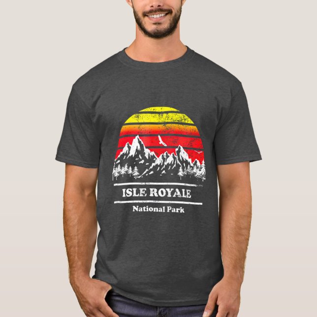 Camiseta Vintage Isle Royale National Park Retro (Frente)
