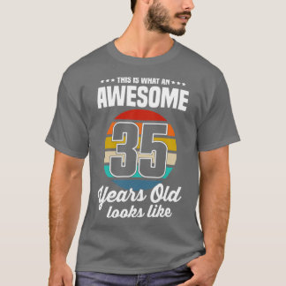 Camiseta Vintage Isto É O Que Parece Um Incrível 35 Anos