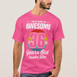 Camiseta Vintage Isto É O Que Parece Um Incrível 36 Anos