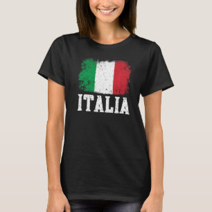 Camiseta Vintage Itália Bandeira Orgulho Patriótico DNA Soc
