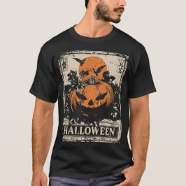 Camiseta Vintage Jack-O’-Lanterna Pumpkin | Dia das Bruxas