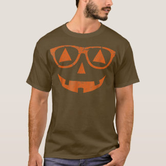 Camiseta Vintage Jackolanterna Pumpkin Óculos de Roda Jack