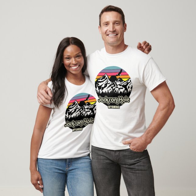 Camiseta Vintage Jackson Hole Wyoming (Unissex)
