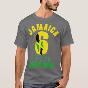 Camiseta Vintage Jamaica Flag 6 August Independence Day Jam