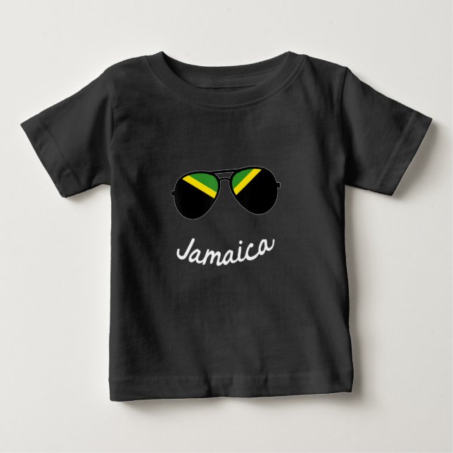 Camiseta Vintage Jamaica Flag Sunglass (Frente)
