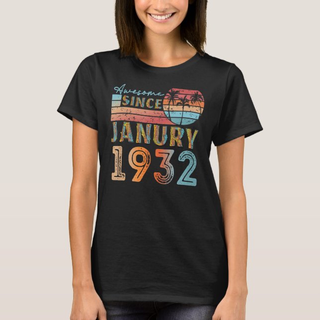 Camiseta vintage janury 1932, 90 (Frente)