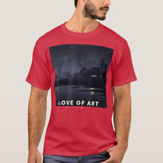 Camiseta Vintage Japanese Starry Night Aesthetic Art T-Shir
