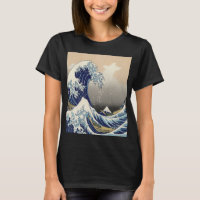 vintage japeso art ocean paisagem excelente onda