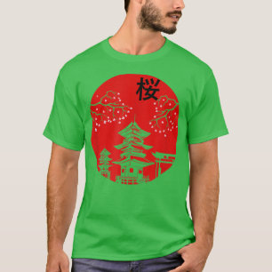 Camiseta Vintage, Japonês, Cherry Blossom Sakura