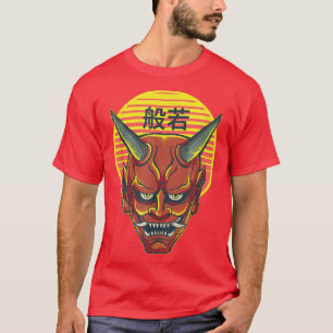 Camiseta Vintage Japonês Oni Japan Devil Anime