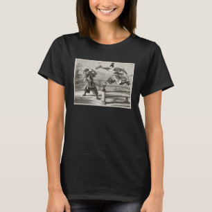 Camiseta Vintage Japonês Samurai Warriai Lutando Espadas A