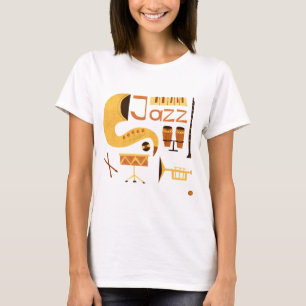 Camiseta Vintage Jazz Music