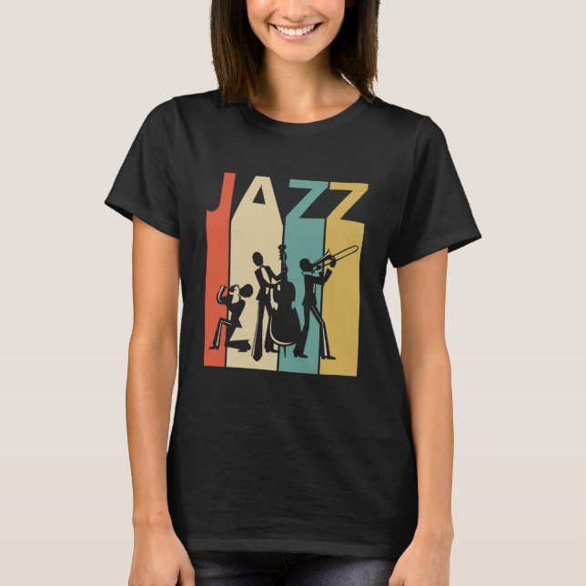 Camiseta Vintage Jazz Music Lover Idea (Frente)