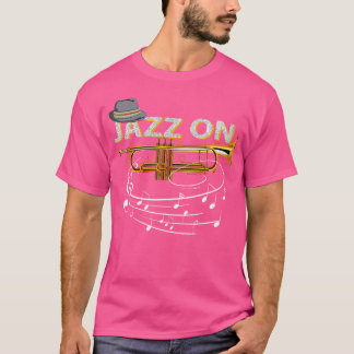 Camiseta Vintage Jazz Sobre Jogadores De Trompete Blues Mús