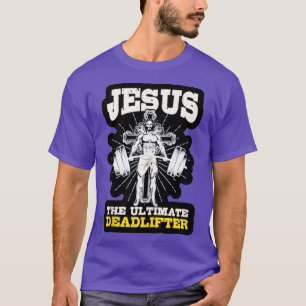 Camiseta Vintage Jesus, o último Deadlifador Funny Christi