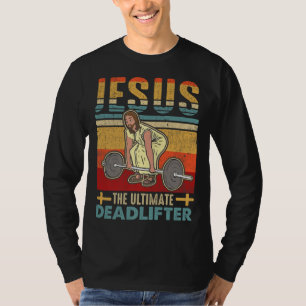 Camiseta Vintage Jesus, O Último Funny Workou