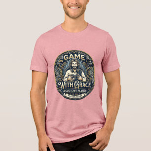 Camiseta Vintage Jesus Pickleball Gráfico Cristão_