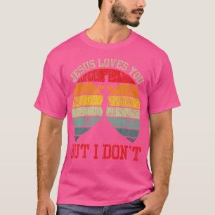 Camiseta Vintage Jesus Te Ama Mas Não Cruzo Jesus Ch