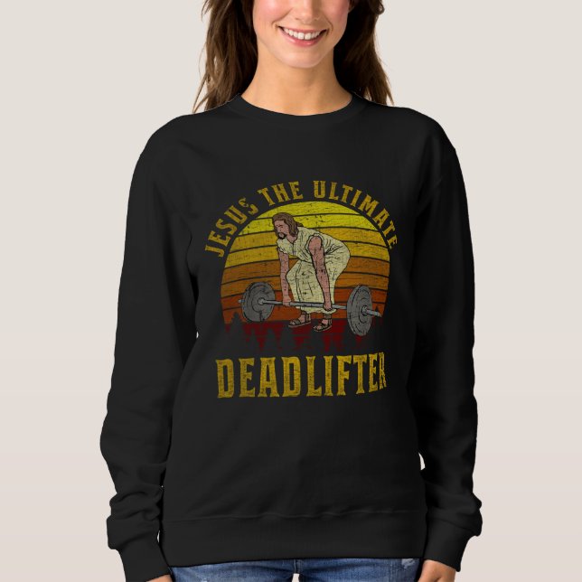 Camiseta Vintage Jesus The Ultimate Deadlifter  Christian G (Frente)