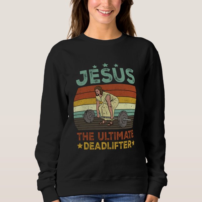 Camiseta Vintage Jesus The Ultimate Deadlifter  Christian G (Frente)