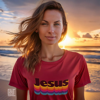 Camiseta Vintage Jesus Waves
