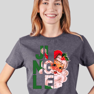 Camiseta Vintage Jingle Bells Papais noeis Natal