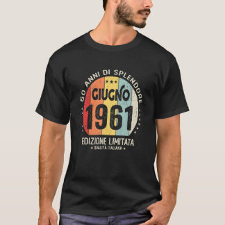 Camiseta Vintage June 1961 Women Men 60th Birthday
