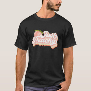 Camiseta Vintage just Peachy Peaches Fruta de verão feminin