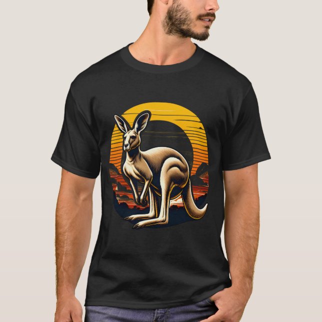 Camiseta Vintage Kangaroo Sun (Frente)
