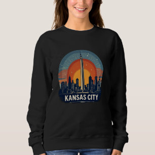 Camiseta Vintage Kansas City Missouri Sunset Skyline Citysc