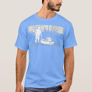 Camiseta Vintage Kayak Fish Kayaking Kayak Angler Bass F
