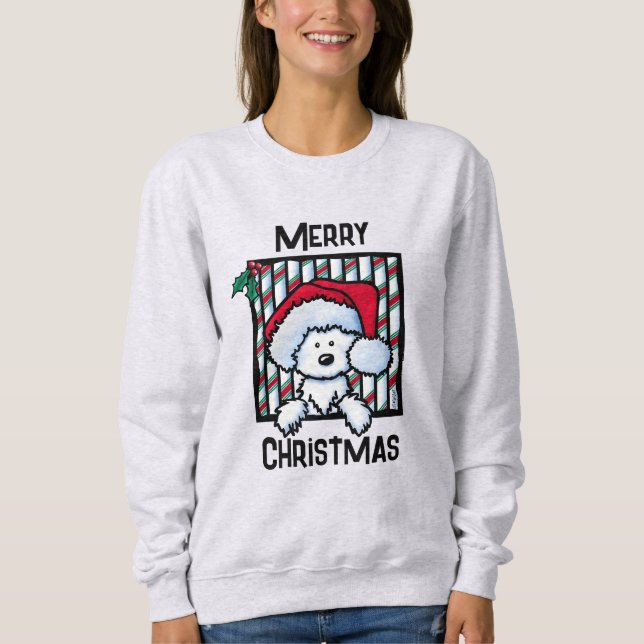 Camiseta Vintage-KiniArt Westie Natal (Frente)