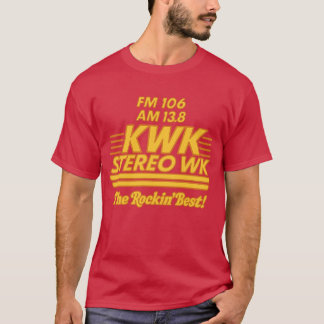 Camiseta Vintage KWK Stereo, Rua Louis, Missouri
