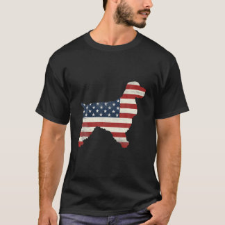 Camiseta Vintage Labrador Retriever USA Flag Patriot