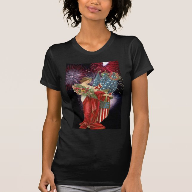 Camiseta Vintage Lady e Fireworks (Frente)