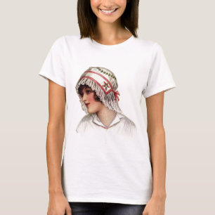 Camiseta Vintage Lady Embroiderme e Lace Bonnet