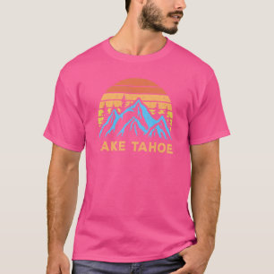 Camiseta Vintage Lake Tahoe California Retro Mountain Ski S