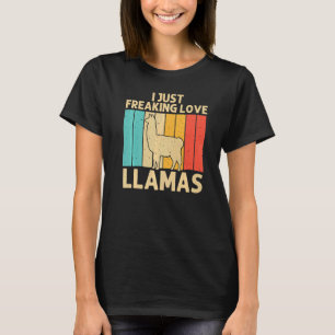Camiseta Vintage Lama Para Homens Crianças Meninas Alpaca