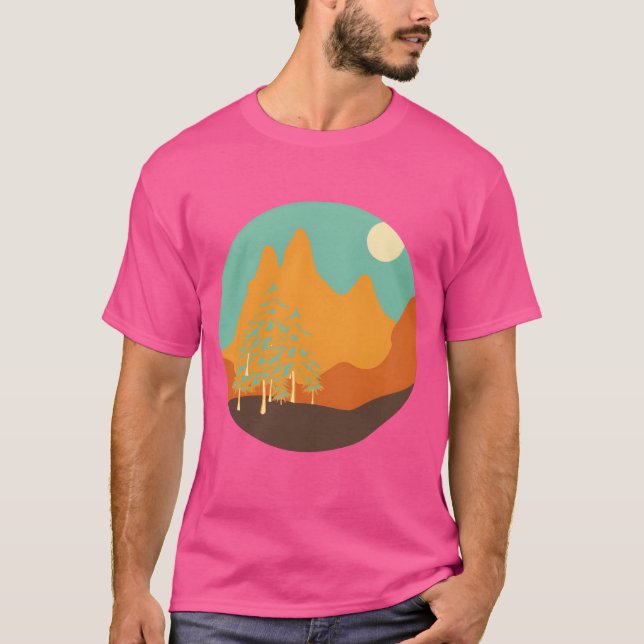 Camiseta vintage landscape gift (Frente)