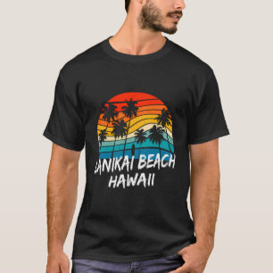 Camiseta Vintage Lanikai Beach Hawaii Palm Surfing 70'S Sou